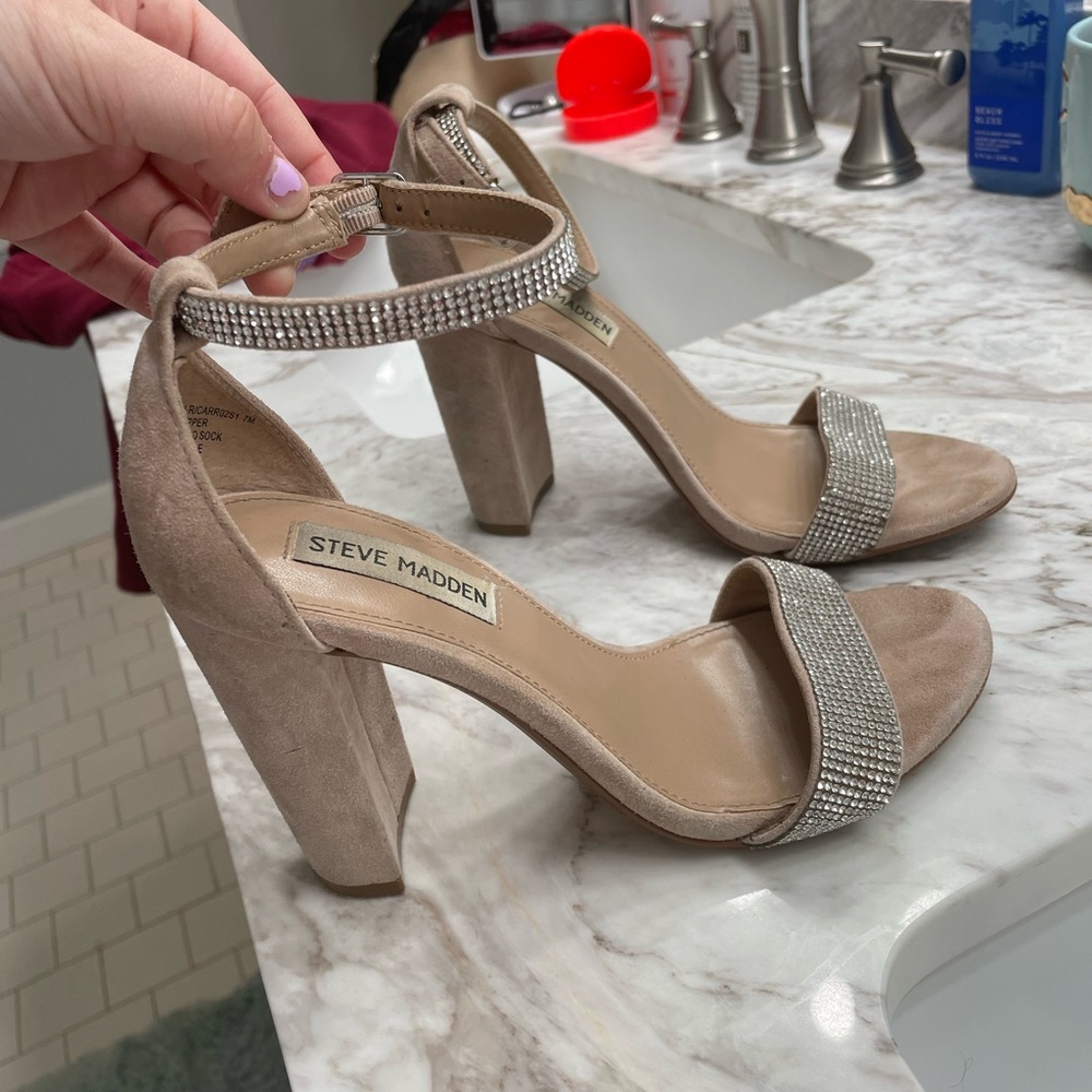 Steve Madden Rhinestone Heels - Picture 4 of 10